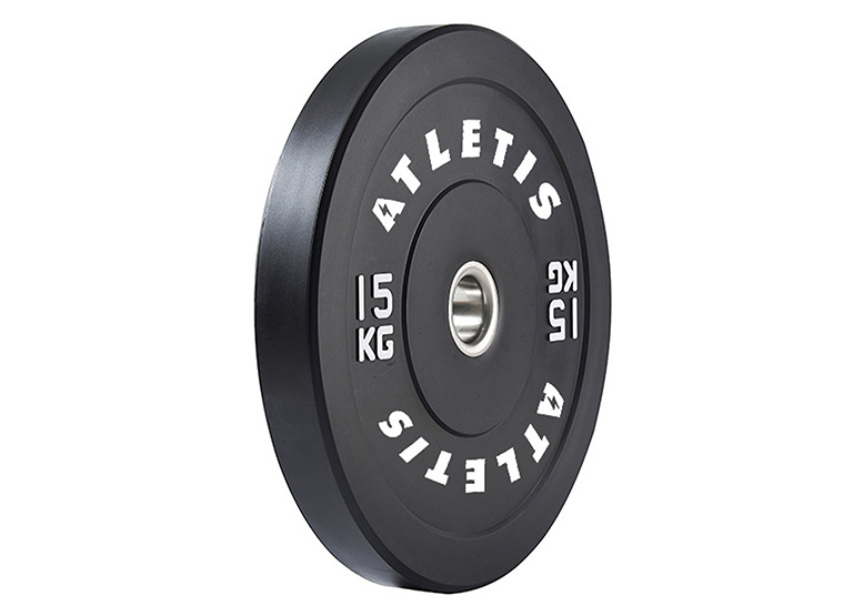 DISCO OLÍMPICO BUMPER 15 KG NEGRO - 2