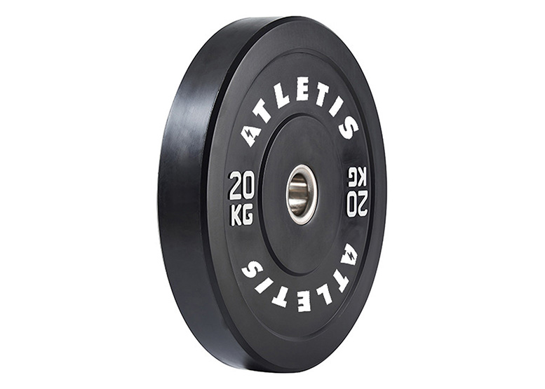 DISCO OLÍMPICO BUMPER 20 KG NEGRO - 2