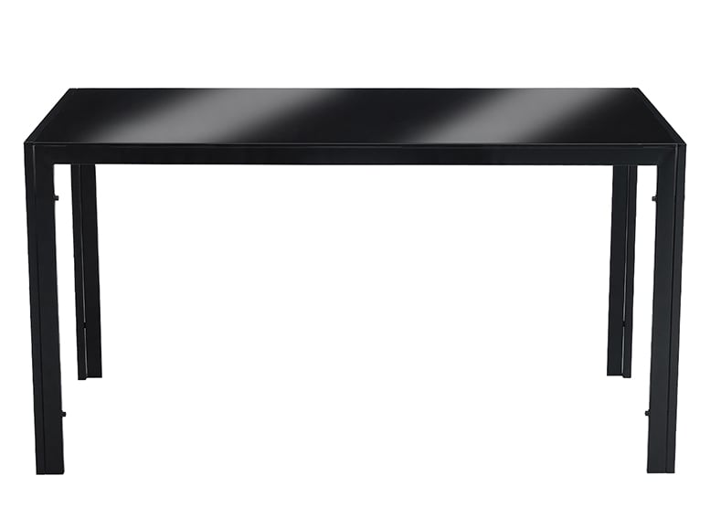 Mesa de Comedor Vidrio Negro 150x80x75cm - 5
