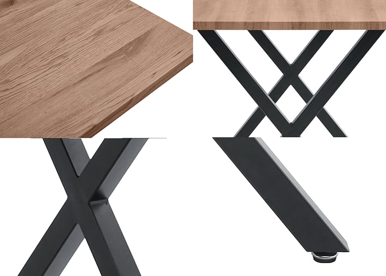 Mesa de Comedor Estilo Industrial 120x75x70cm Brooklyn Café - 4