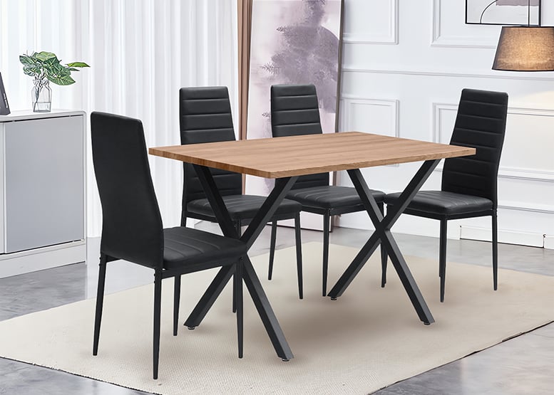 Mesa de Comedor Estilo Industrial 120x75x70cm Brooklyn Café - 6