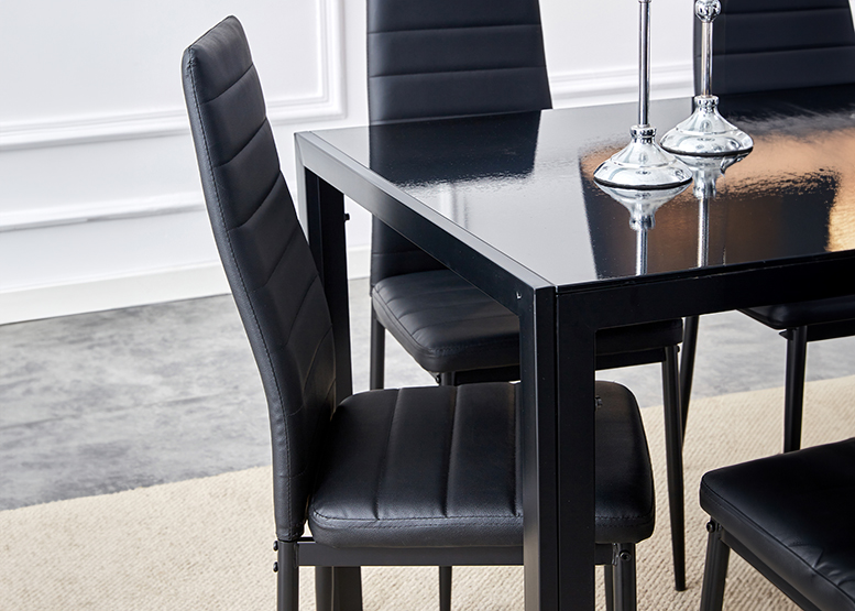 PACK 6 SILLAS DE COMEDOR BOSTON II NEGRO - 2