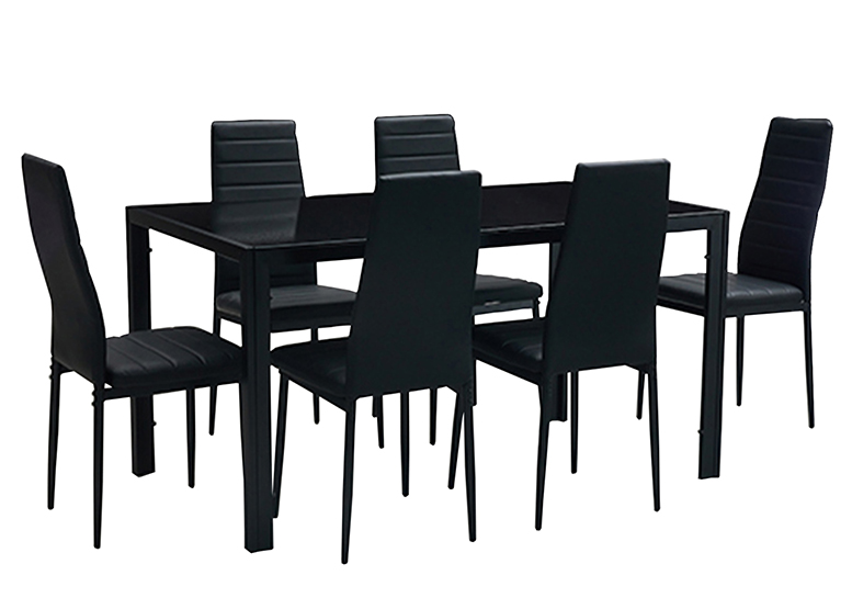 PACK 6 SILLAS DE COMEDOR BOSTON II NEGRO - 5