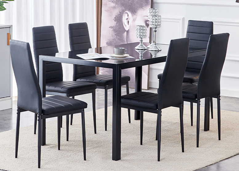 PACK 6 SILLAS DE COMEDOR BOSTON II NEGRO - 6