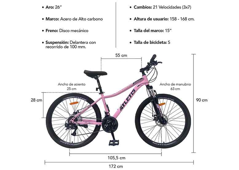 BICICLETA MOUNTAIN BIKE STELLA ARO 26 - 8