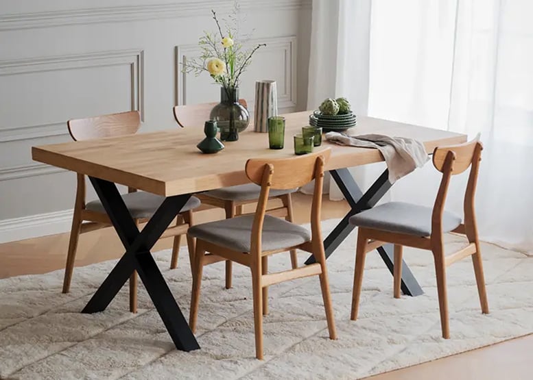 MESA DE COMEDOR 160X90X75CM BROOKLYN CAFE - 6