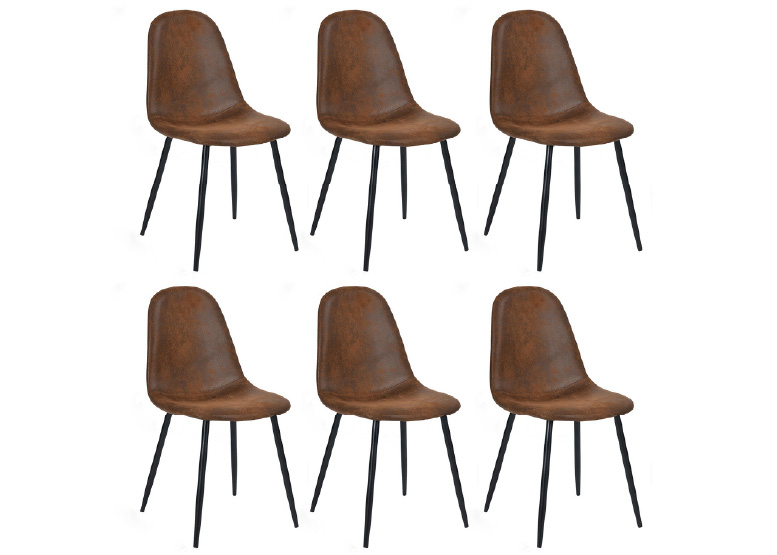 PACK 6 SILLAS CHARLTON VINTAGE PU - 1