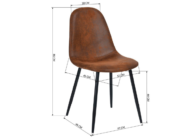 PACK 6 SILLAS CHARLTON VINTAGE PU - 4