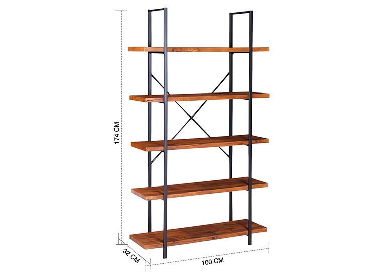 ESTANTE 5 NIVELES 174X100X32 CM INDUSTRIAL - 3