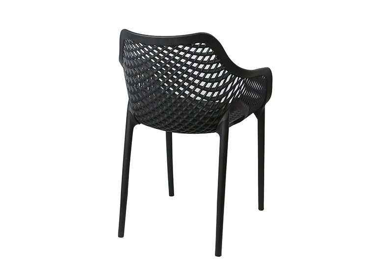 SILLA TERRAZA PLASTICA QATAR NEGRA - 6