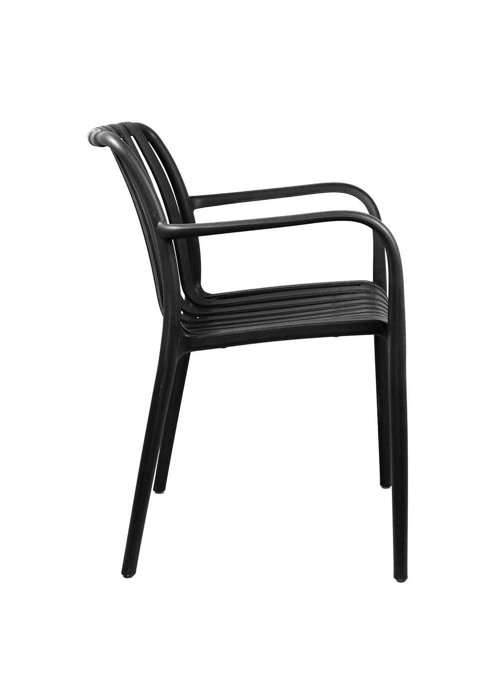 SILLA TERRAZA PLASTICA GIZA NEGRA - 5
