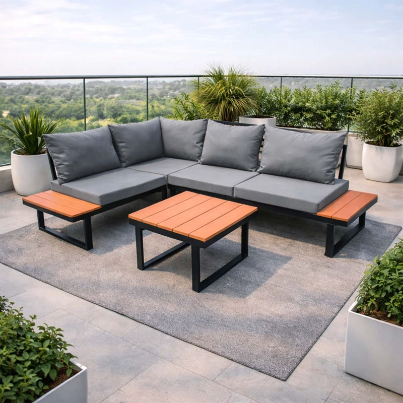 JUEGO DE LIVING TERRAZA PALERMO 6 PERSONAS - 2