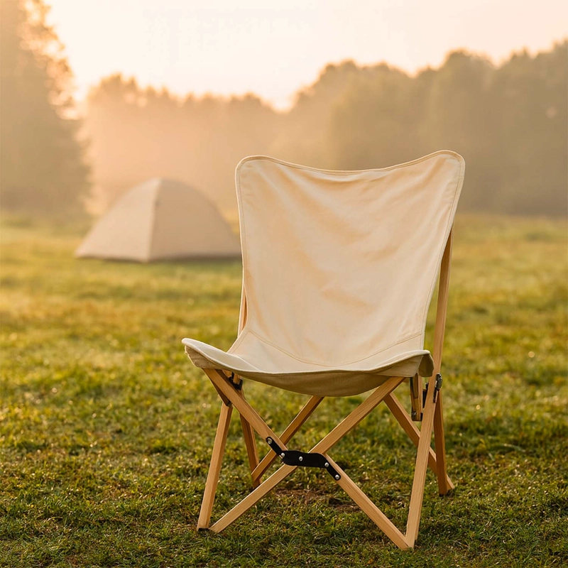 SILLA PLEGABLE CAMPING RANCO BEIGE - 6