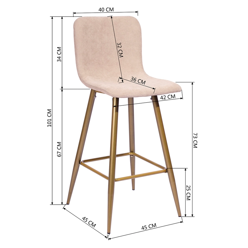 PACK 2 PISOS DE BAR CITRINO BEIGE - 3