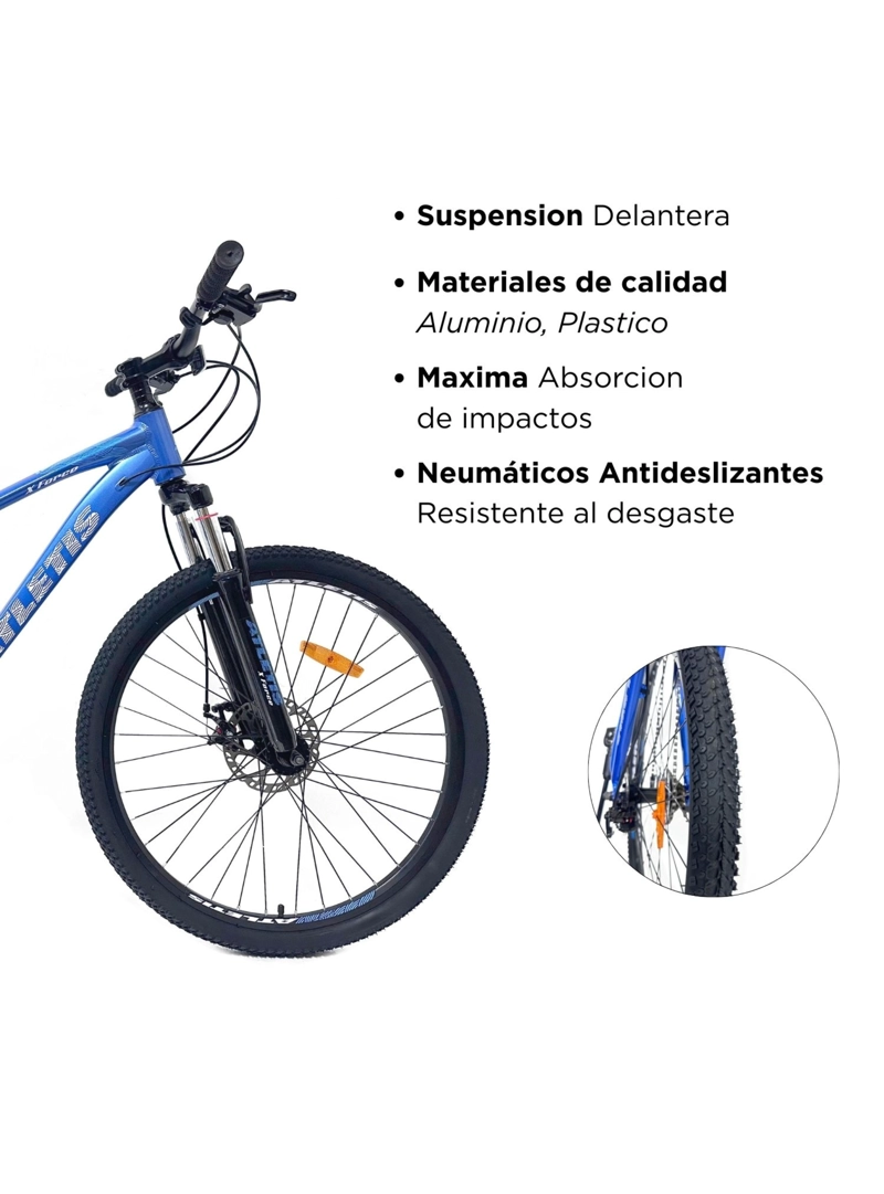 BICICLETA MOUNTAIN BIKE X FORCE ARO 27.5 AZUL - 5