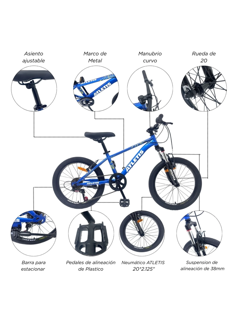 BICICLETA INFANTIL SPORT RIDER MTB ARO 20 - 4