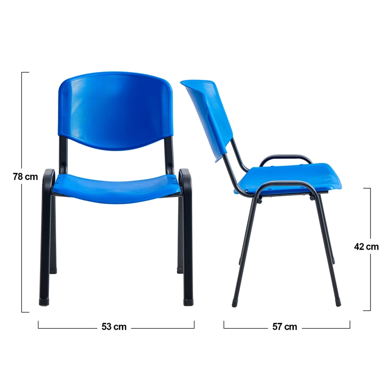 SILLA VISITA ISO AZUL - 2