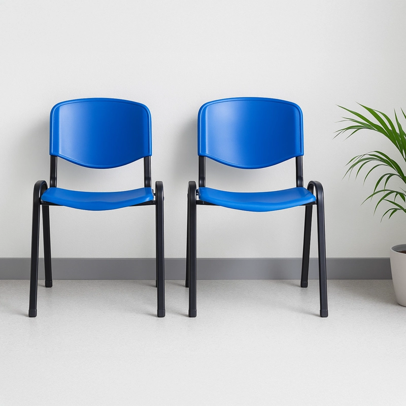 SILLA VISITA ISO AZUL - 8