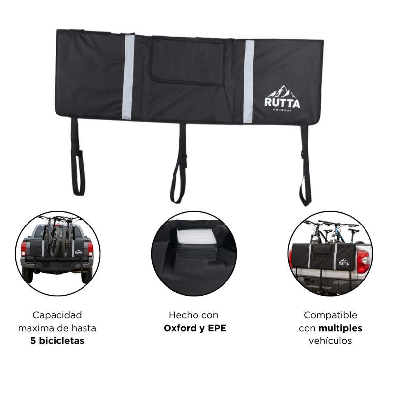 PAD BICICLETA L 152 X 99 CM NEGRO - 6