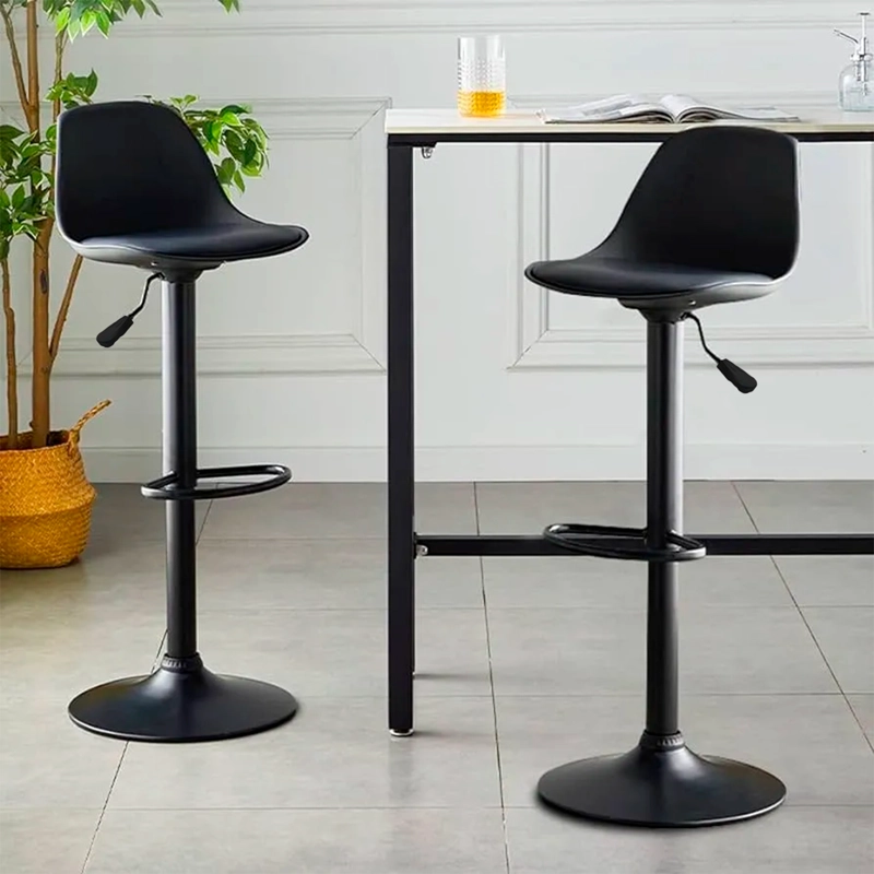 PACK 2 SILLA ALTA BAR ORLANDO T - ALL BLACK - 2