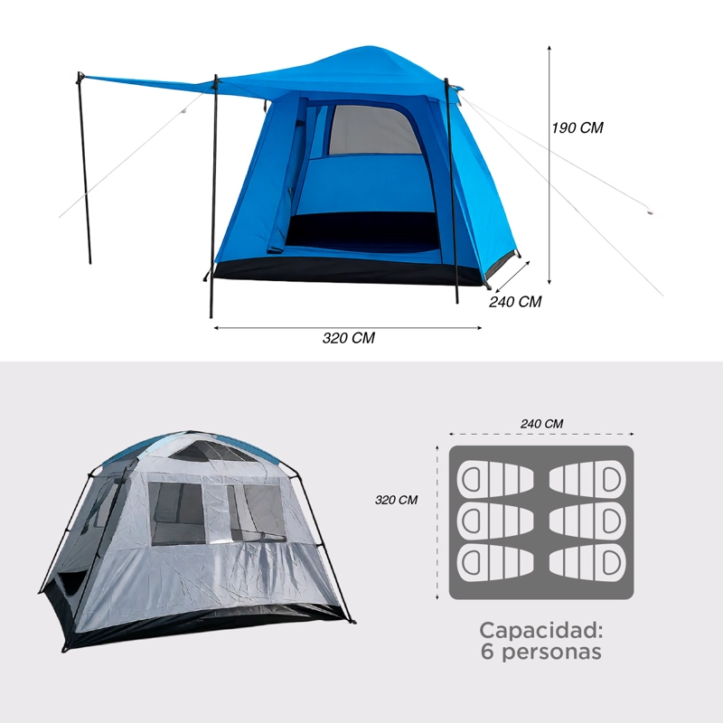 Carpa Camping Yosemite 6 Personas - 4