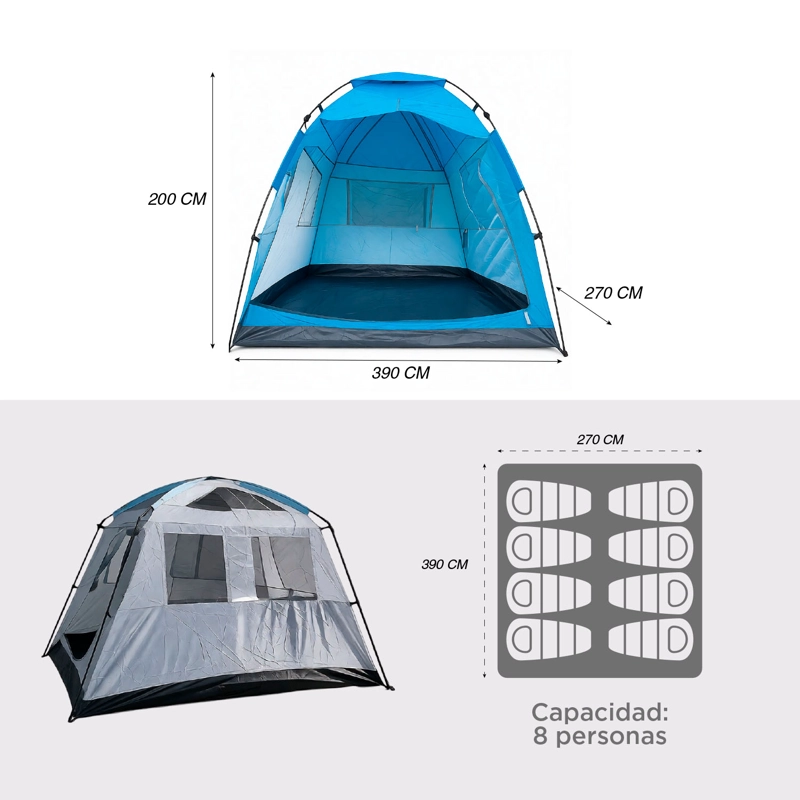 Carpa Camping Yosemite 8 Personas - 4