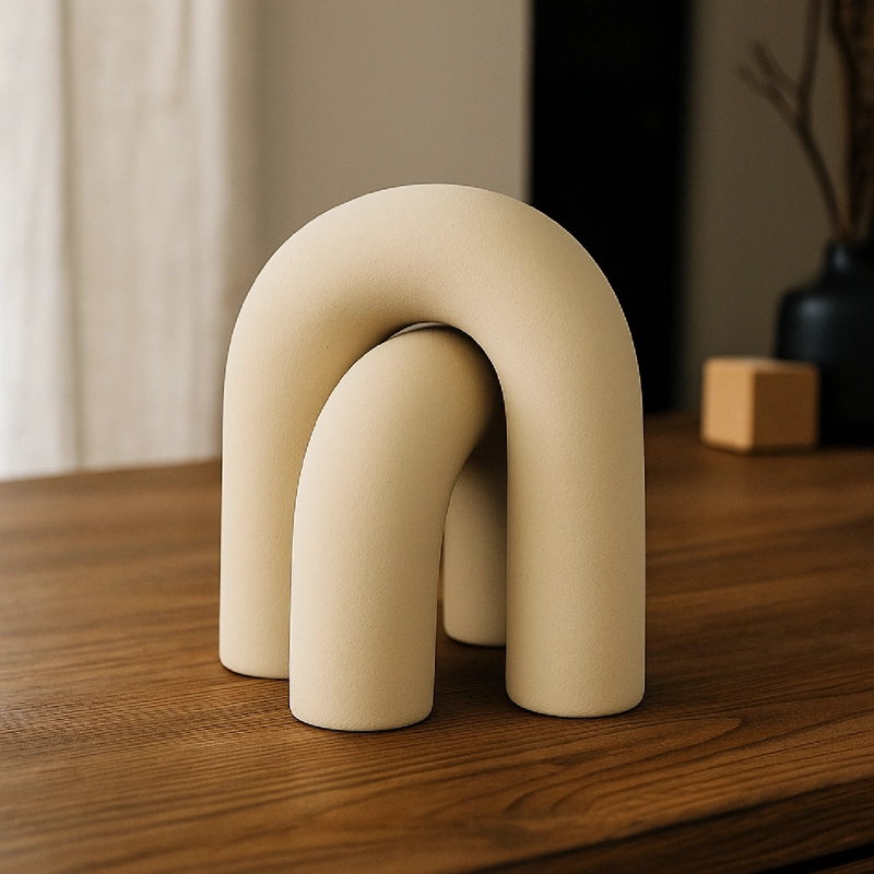 FIGURA DECORATIVA MEDIO NUDO BLANCO 16CM - 3