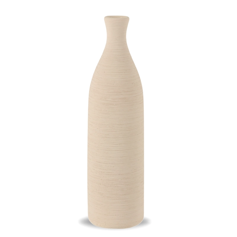 FLORERO CERAMICA CAQUI 25CM - 1