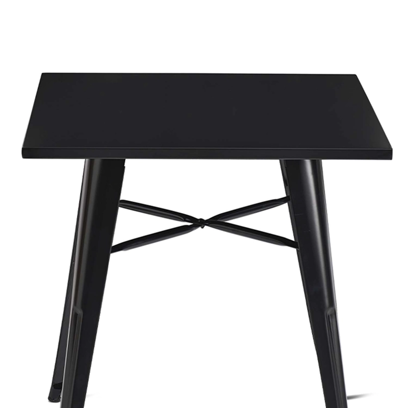 MESA METAL TOLIX NEGRA 70X70 CM - 6
