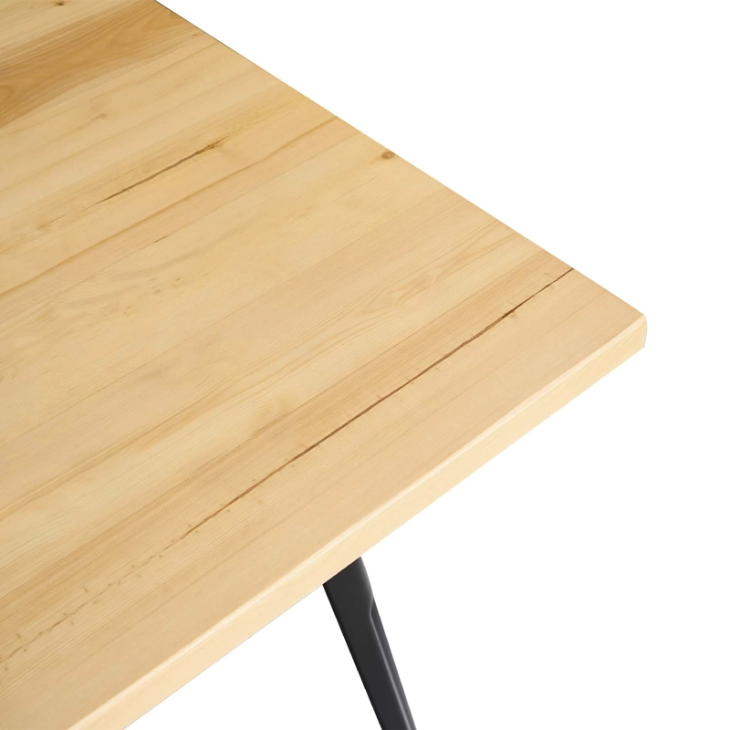 MESA METAL TOLIX CUBIERTA MADERA 70X70 CM - 4