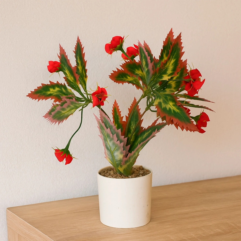 PLANTA ARTIFICIAL BEGONIA FLOR 30X8 CM - 2