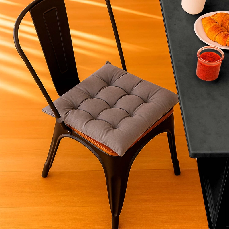 COJIN PARA SILLA GRIS CLARO 40X40 CM - 5