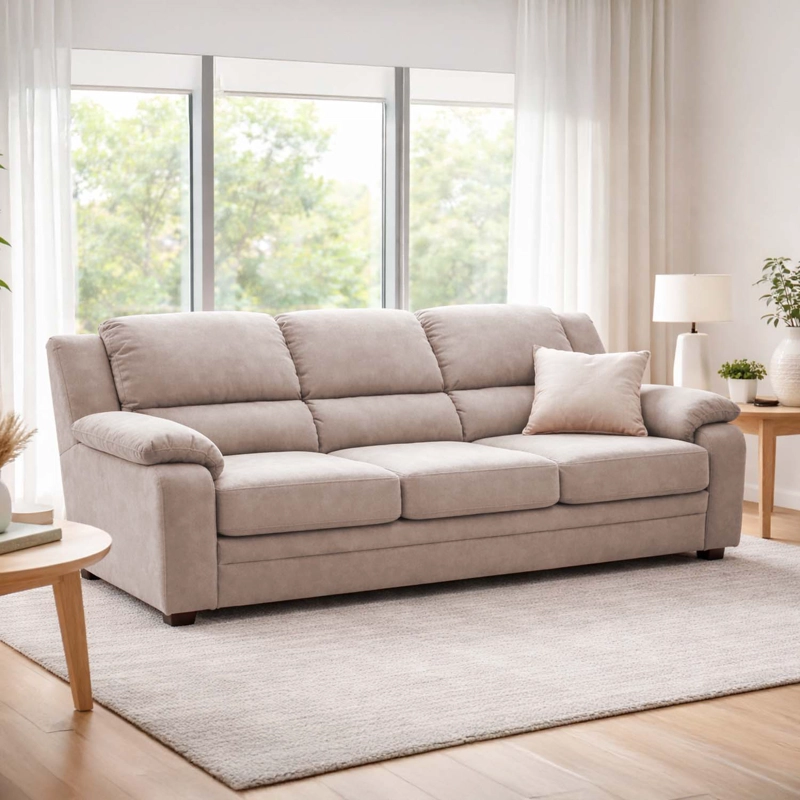 SOFA 3 CUERPOS SEVILLA LINO BEIGE - 2