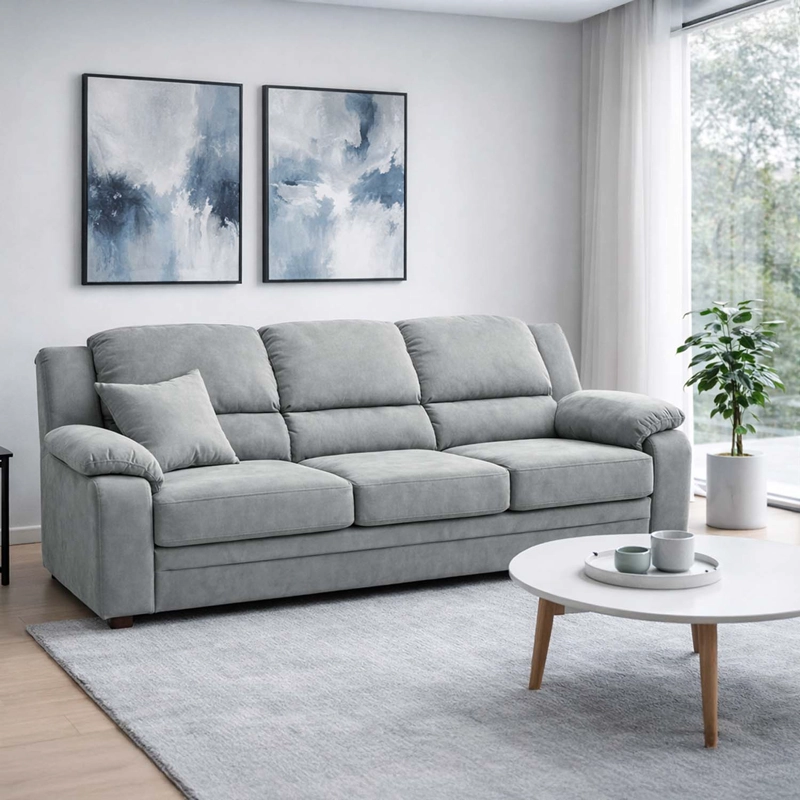 SOFA 3 CUERPOS SEVILLA LINO GRIS - 2