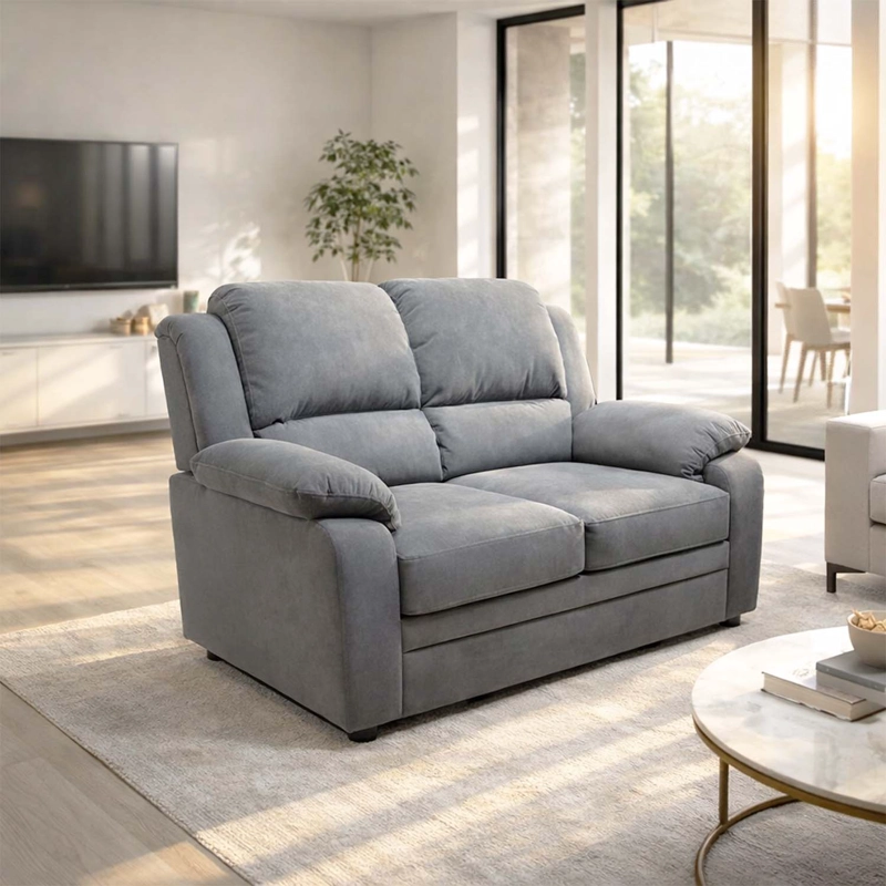 SOFA 2 CUERPOS SEVILLA LINO GRIS - 2