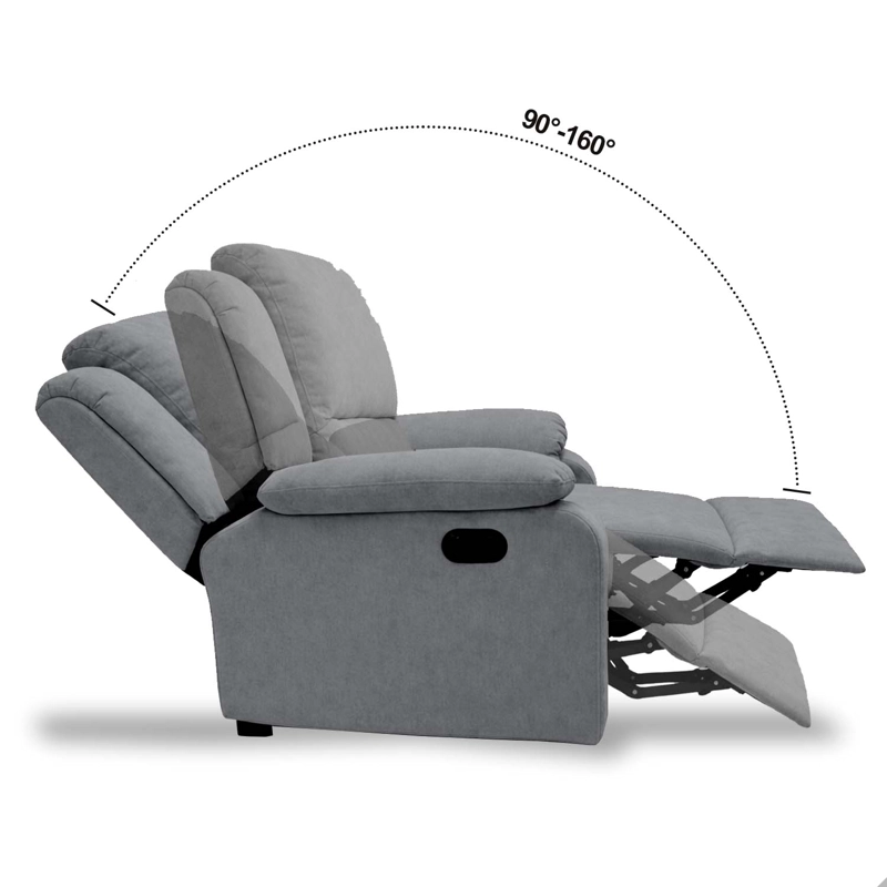 BERGER RECLINABLE SEVILLA LINO GRIS - 5