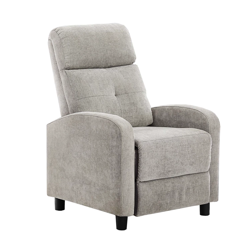 BERGER RECLINABLE LISBOA TELA GRIS - 1