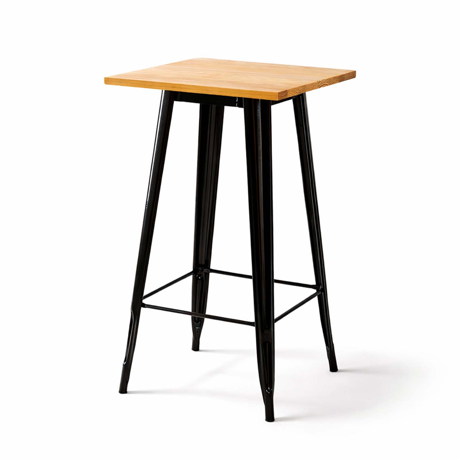 MESA TOLIX MADERA ALTA BAR 60 X 60 CM - 1