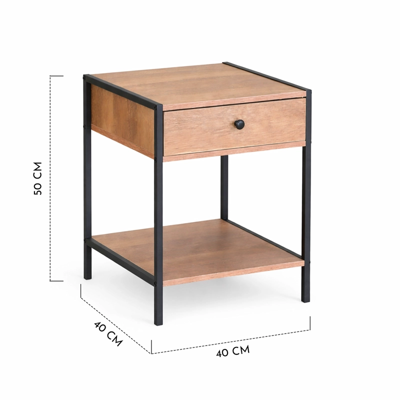 VELADOR CAJON CON REPISA 50X40X40 CM CAFE - 3