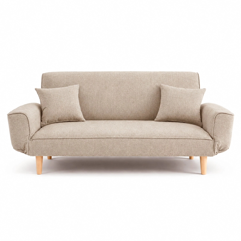 SOFA CAMA HELENA 78X190X95 CM BEIGE - 3