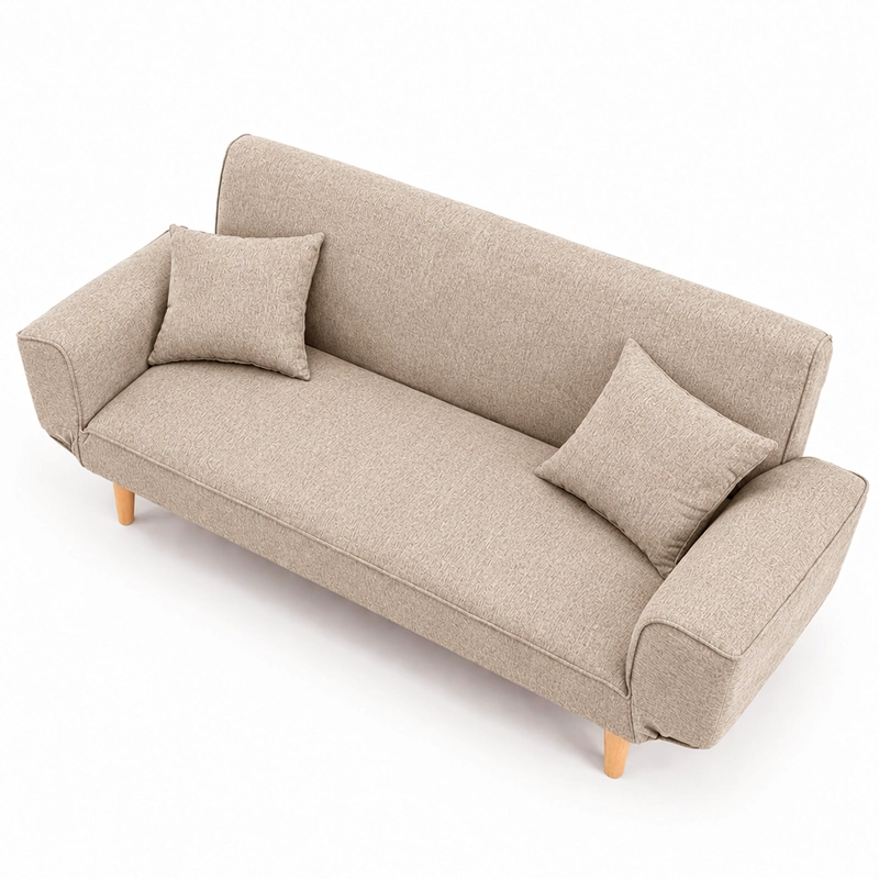 SOFA CAMA HELENA 78X190X95 CM BEIGE - 4