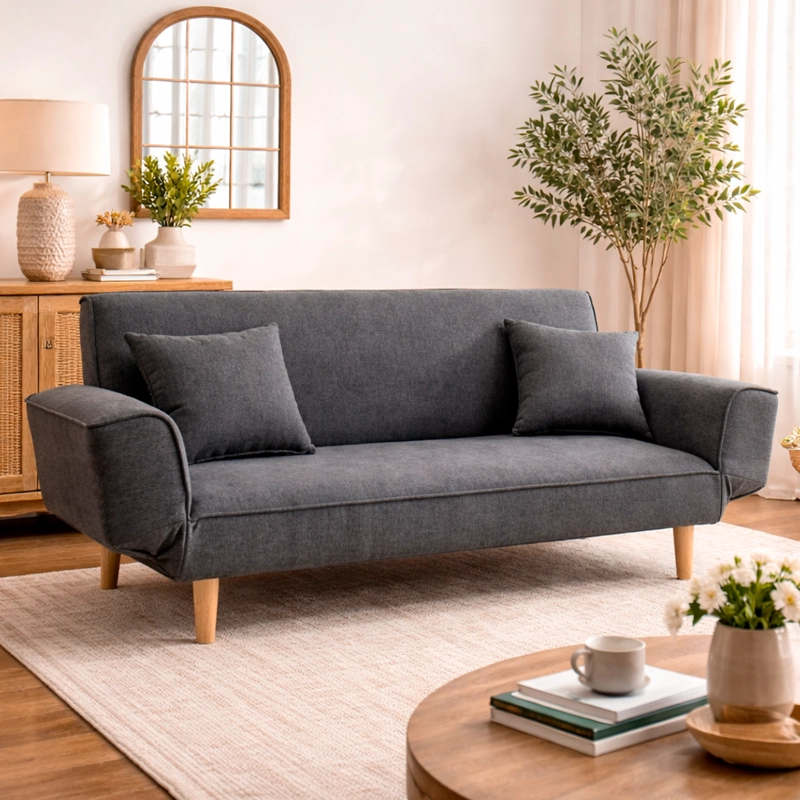SOFA CAMA AMELIA 77X187X77 CM CAFE - 1