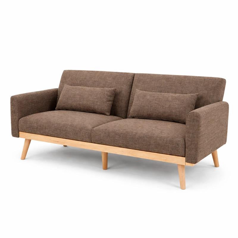 SOFA CAMA AMELIA 77X187X77 CM CAFE - 2