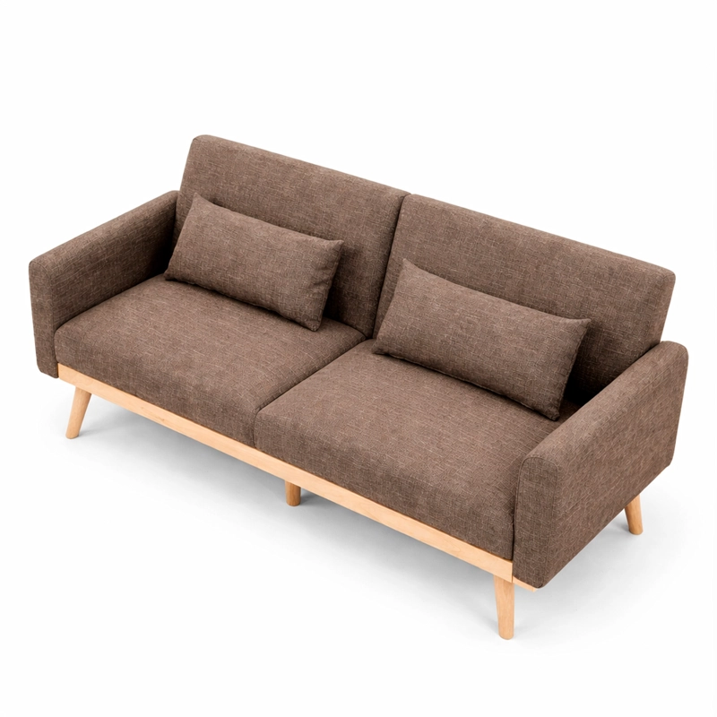 SOFA CAMA AMELIA 77X187X77 CM CAFE - 4