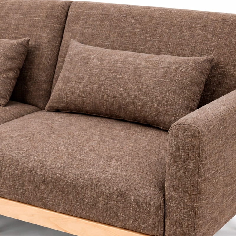 SOFA CAMA AMELIA 77X187X77 CM CAFE - 6