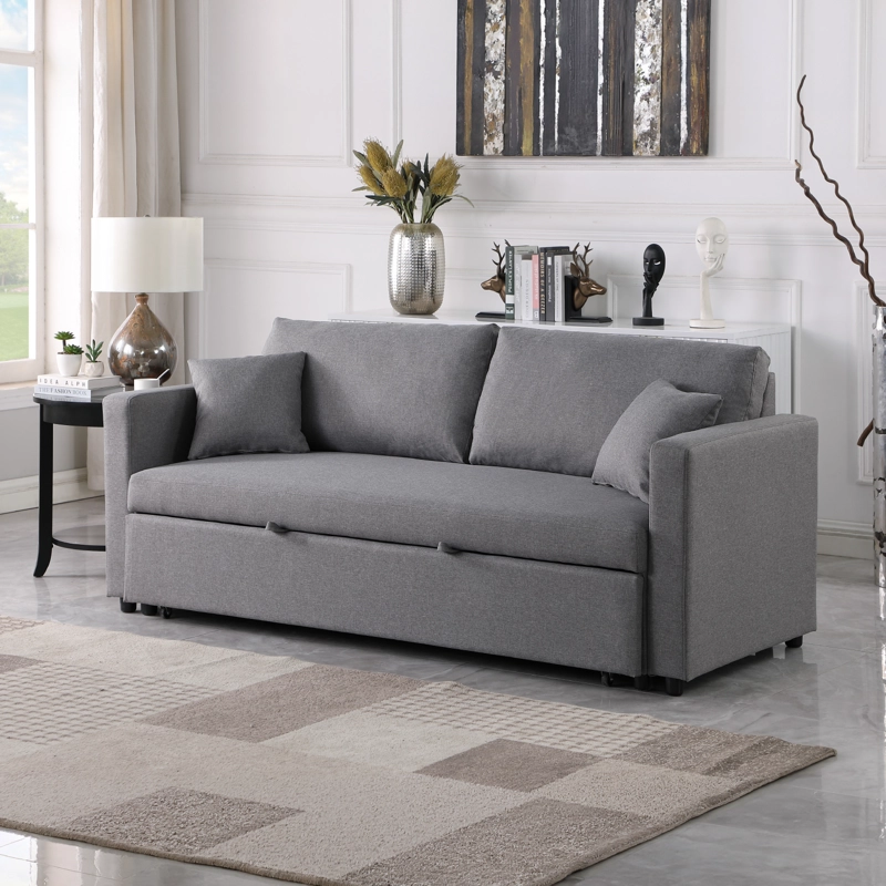 SOFA CAMA NOLAN 3 CUERPOS 86X193X84 CM GRIS - 1