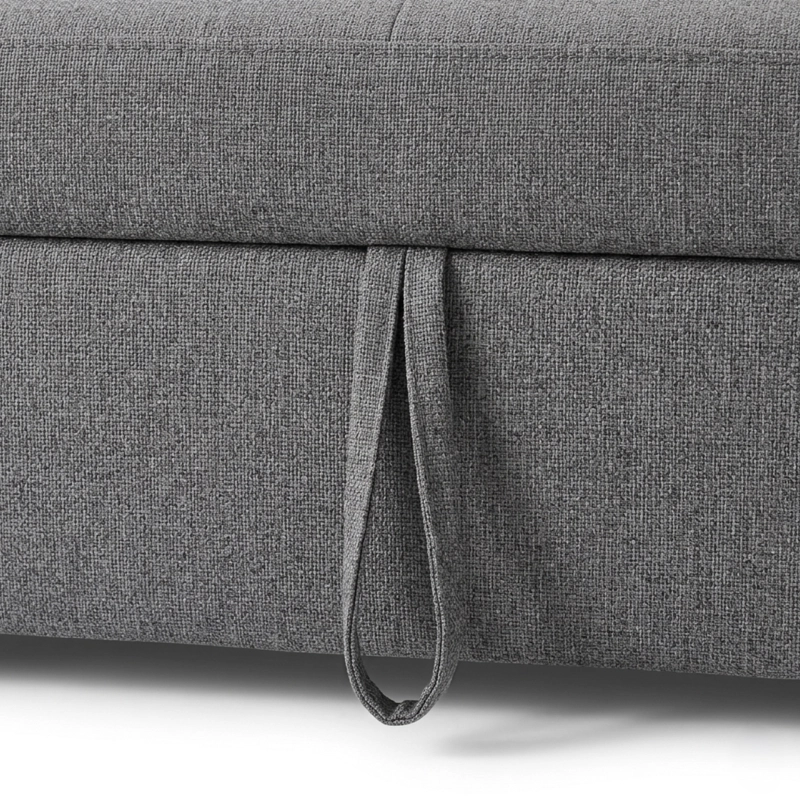 SOFA CAMA NOLAN 3 CUERPOS 86X193X84 CM GRIS - 7