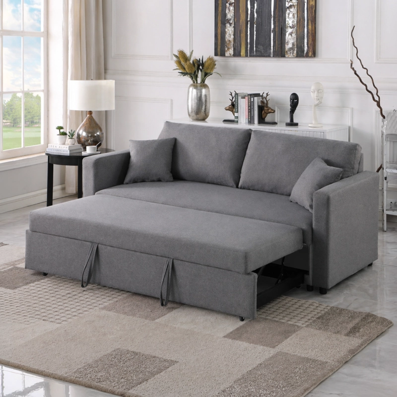 SOFA CAMA NOLAN 3 CUERPOS 86X193X84 CM GRIS - 8