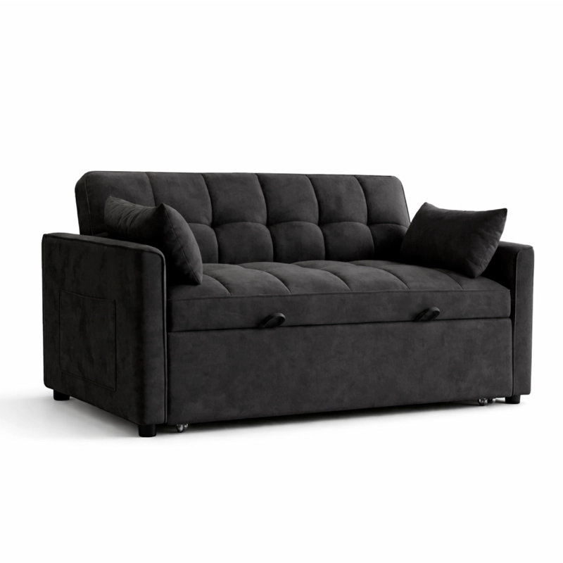 SOFA CAMA 77X135X93 CM NEGRO - 2