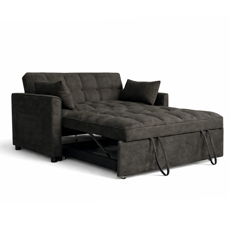 SOFA CAMA 77X135X93 CM NEGRO - 5
